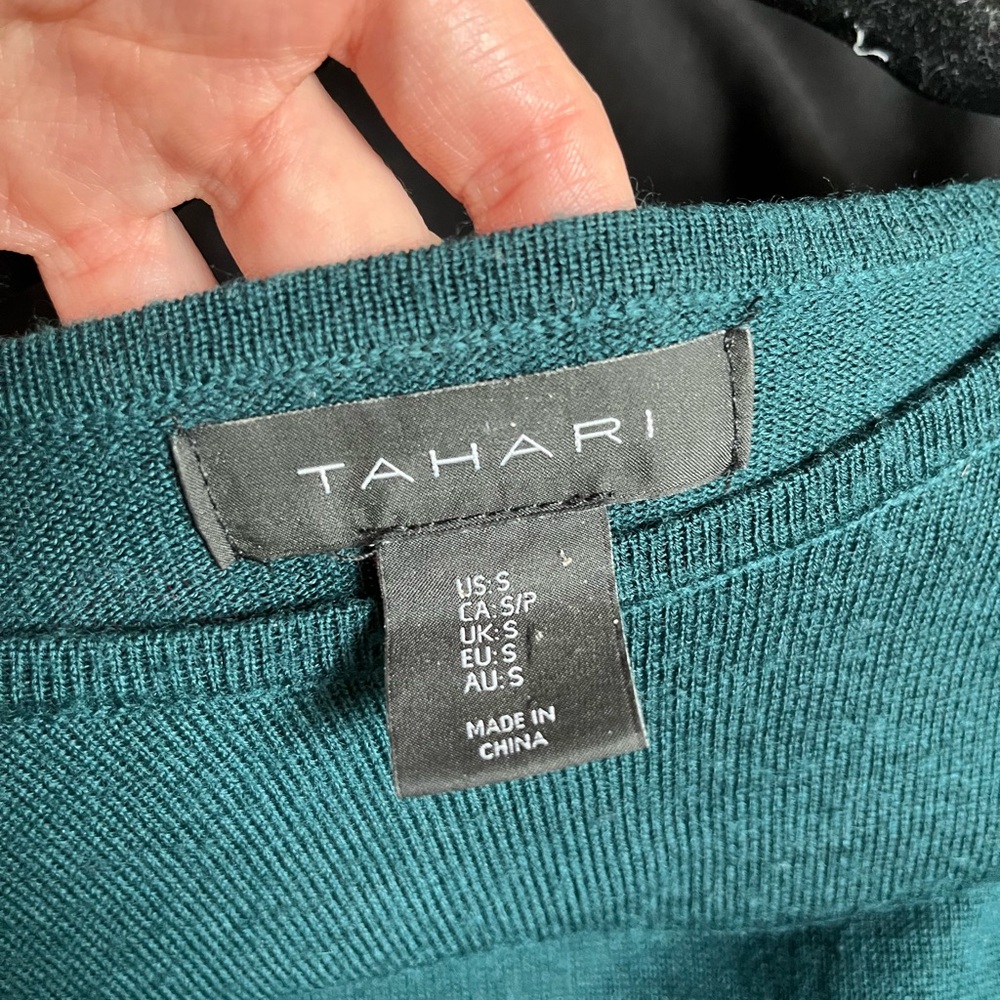Tahari Merino wool blend knit dress